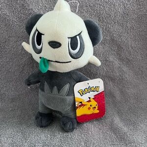 Pokemon Pancham Plush with Green Leaf